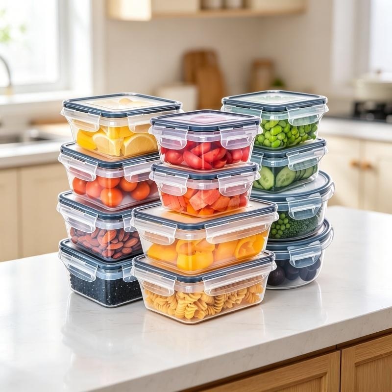 Meal Prep Veggie - 12pcs Airtight Food Storage Containers, 5