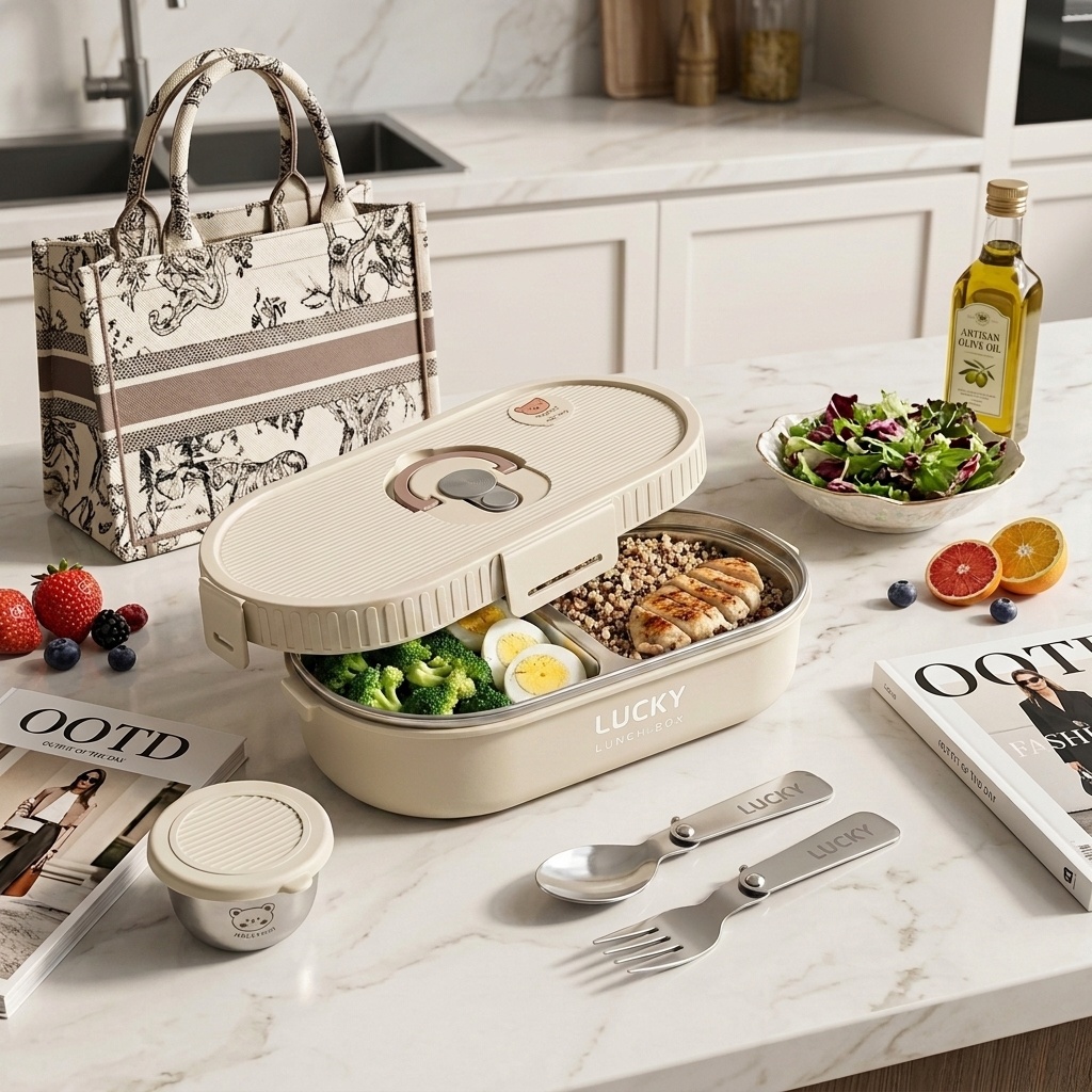Meal Prep Plan - Microwavable 304 Stainless Steel Bento Lunch