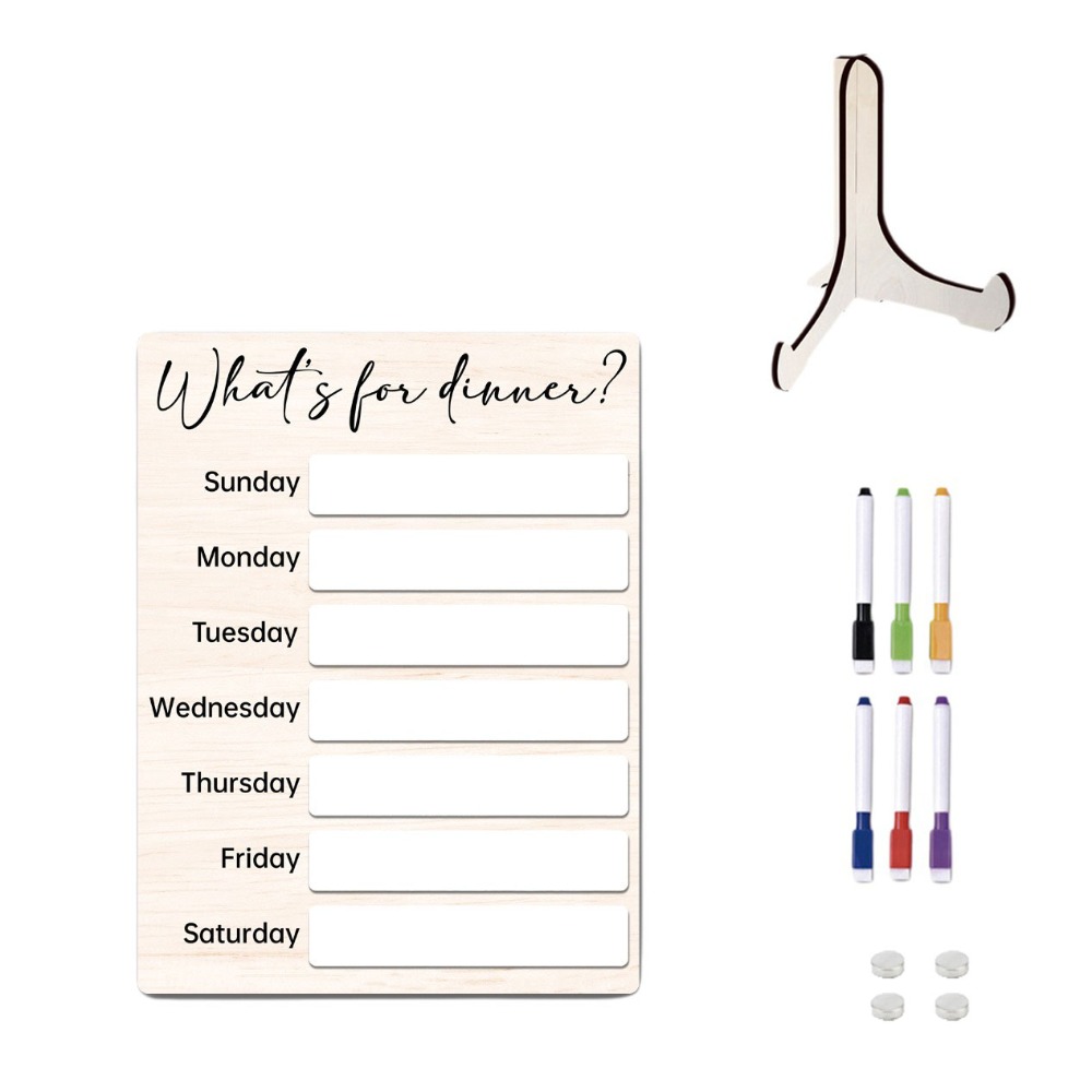 Meal Prep Plan - Note Board Magnetic Fridge Meal Planner