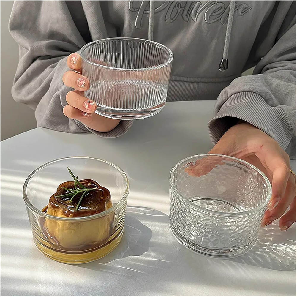 Meal Prep Plan - Clear Glass Mini Bowls Set Kitchen