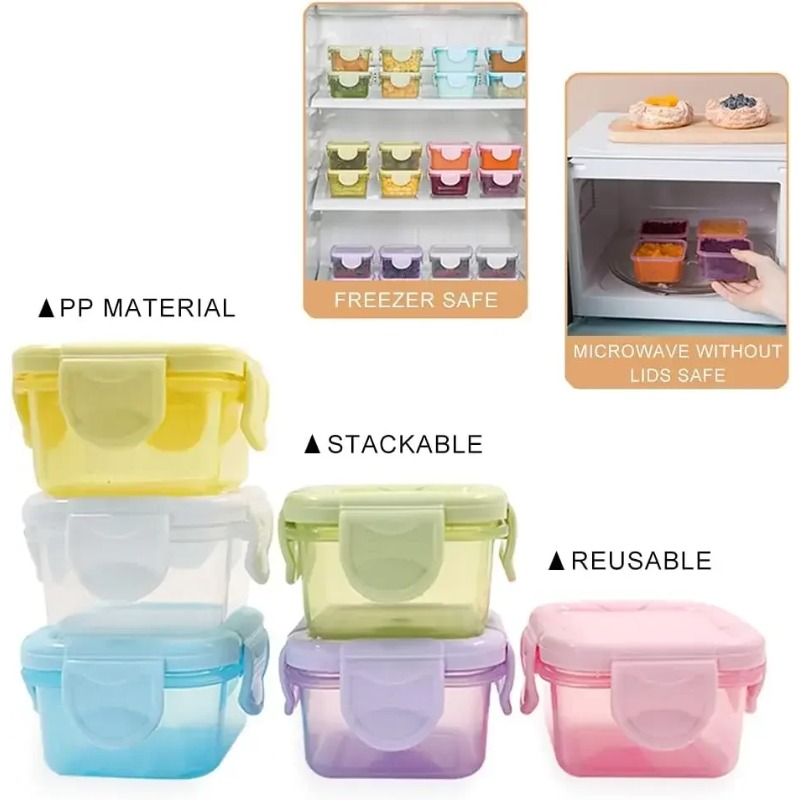 4Pcs Mini Airtight Food Storag - Meal Prep Plan recension och pris