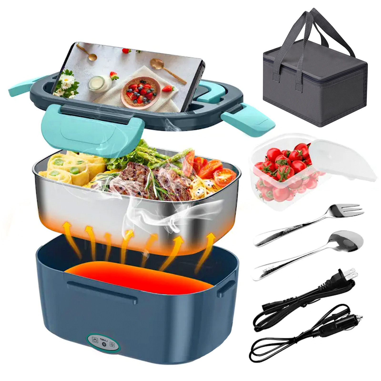 100W Electric Heating Lunch Bo - Meal Prep Bag recension och pris