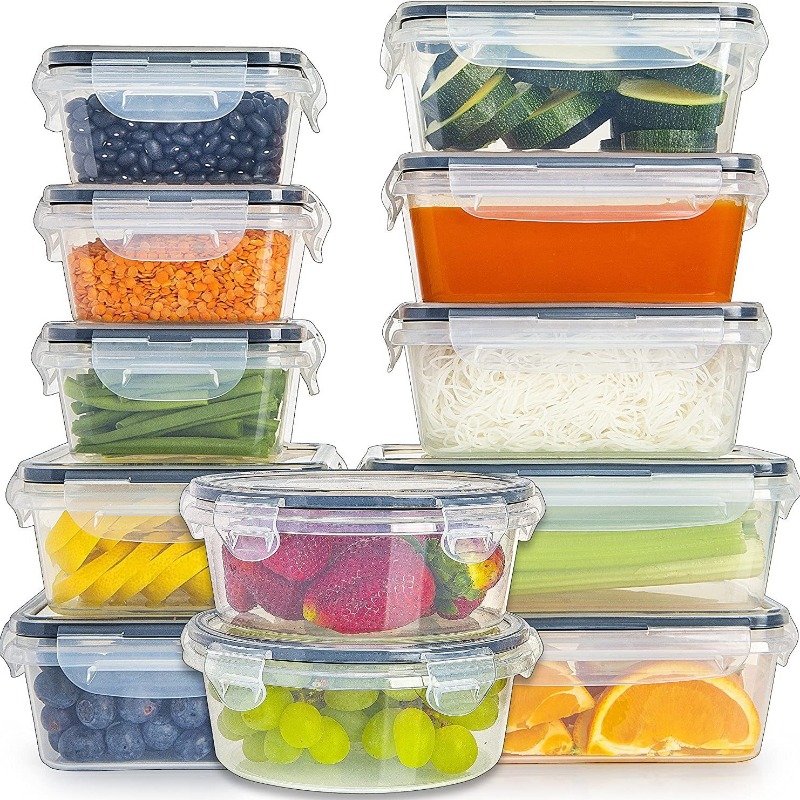 12pcs Airtight Food Storage Co - Meal Prep Veggie recension och pris