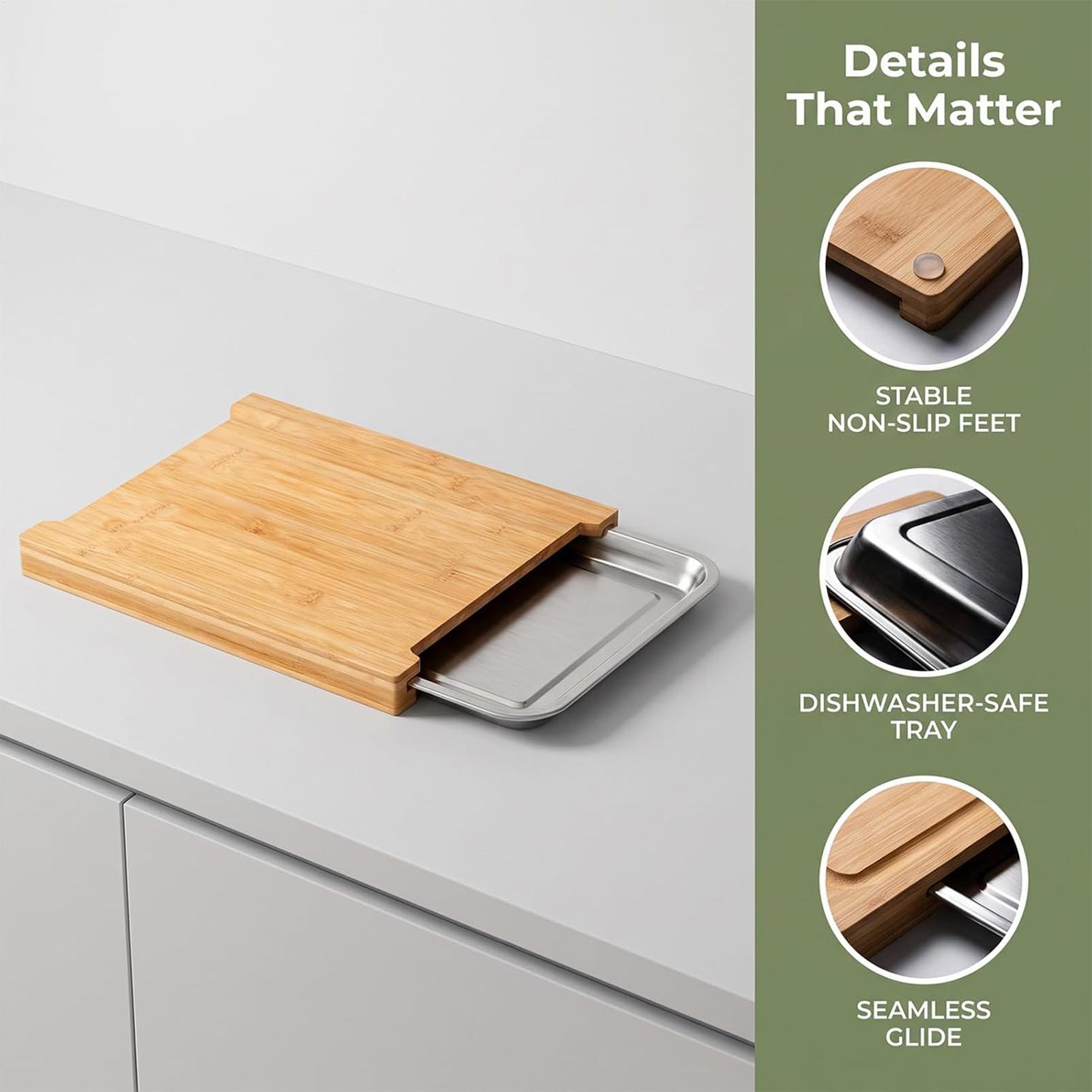 Cutting Board Non-Slip Food Pr - Meal Prep Veggie recension och pris