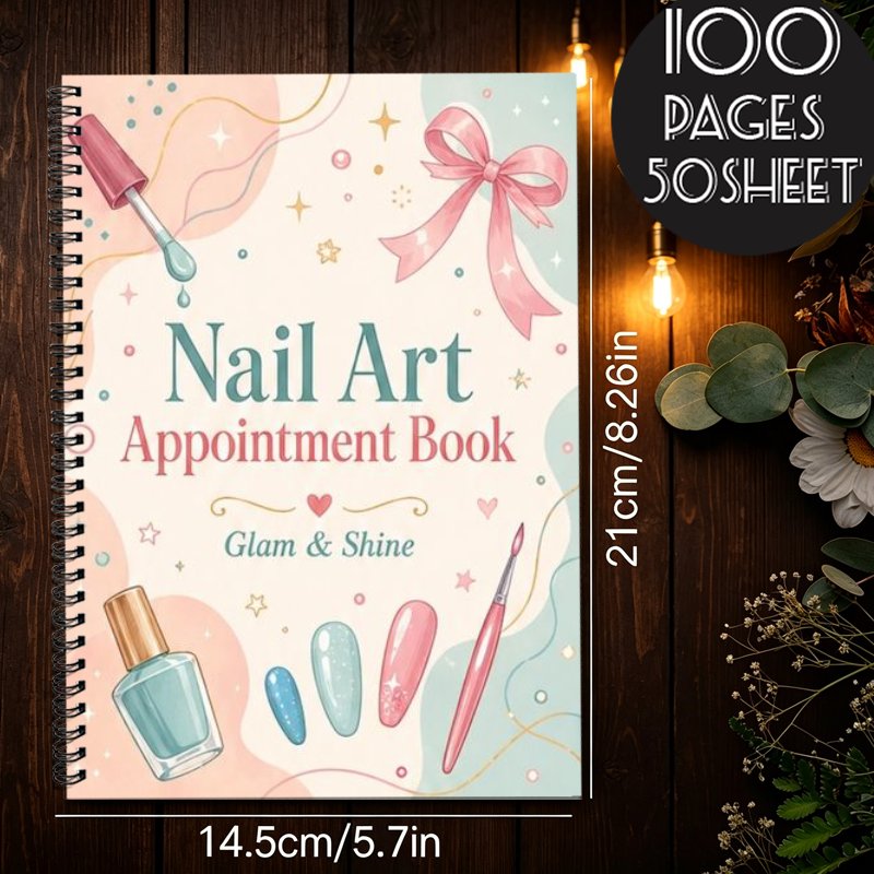 A5 Nail Salon Appointment Cust - Meal Prep Planner recension och pris