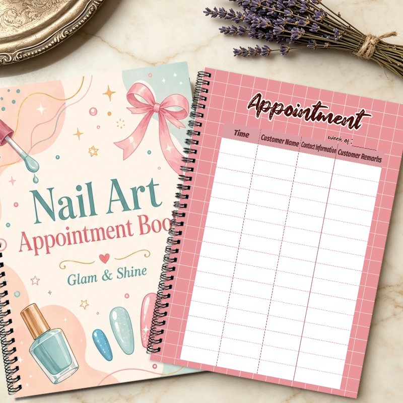 A5 Nail Salon Appointment Cust - Meal Prep Planner recension och pris