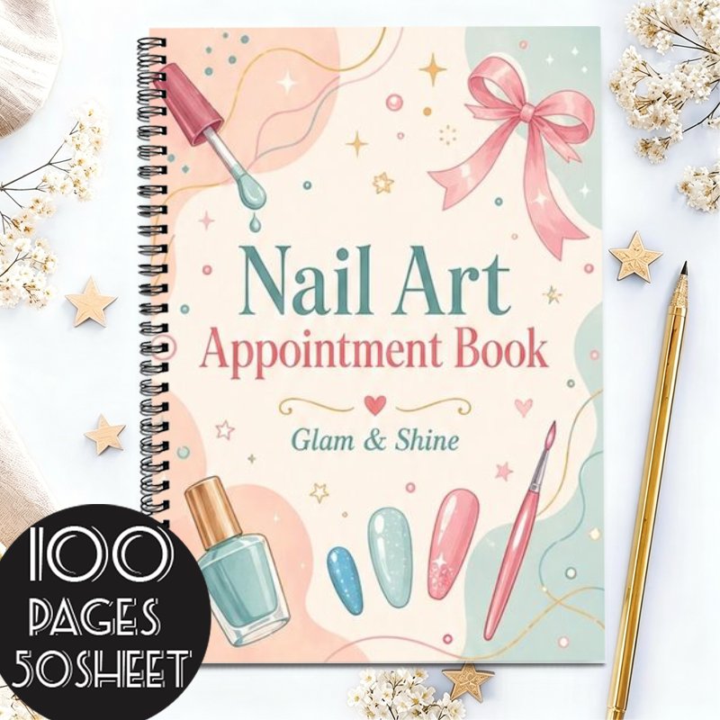 A5 Nail Salon Appointment Cust - Meal Prep Planner recension och pris