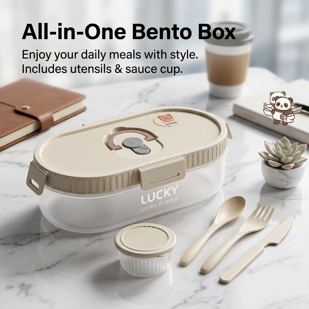 Portable Leakproof Bento Lunch - Meal Prep Plan recension och pris