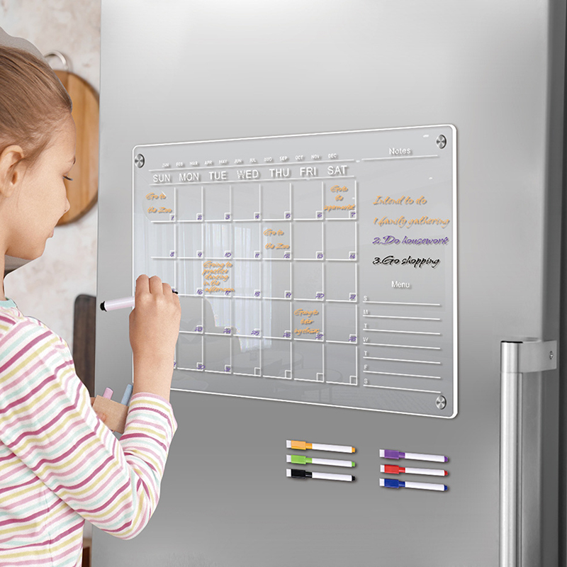 Clear Acrylic Fridge Magnet St - Meal Prep Planner recension och pris