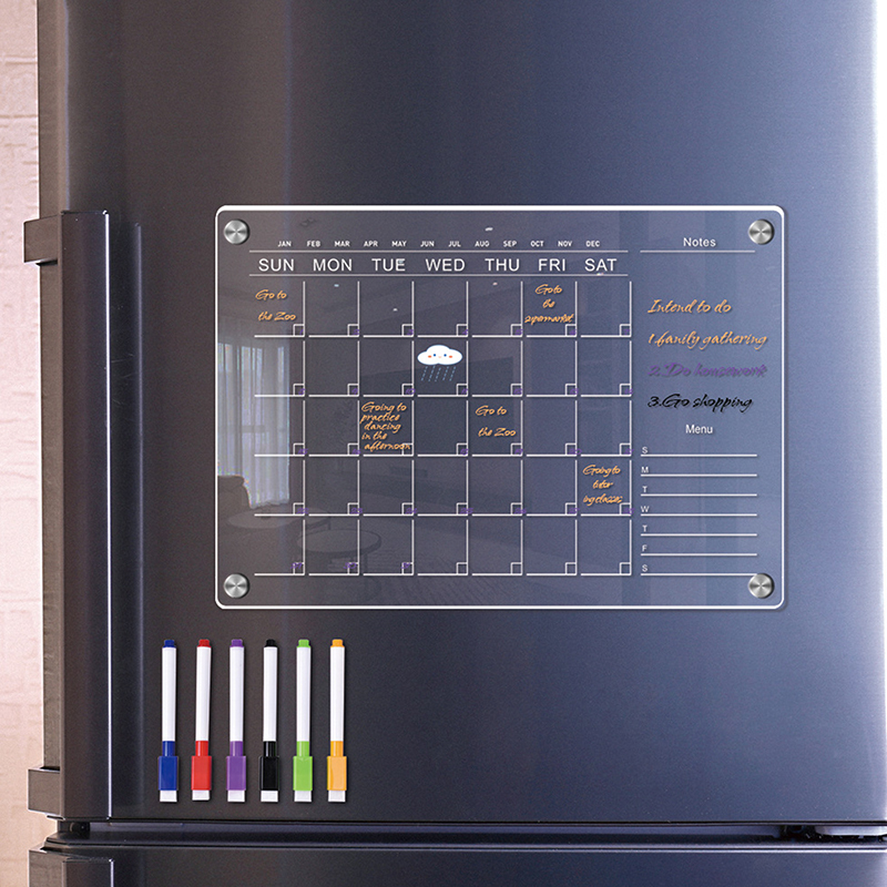 Clear Acrylic Fridge Magnet St - Meal Prep Planner recension och pris