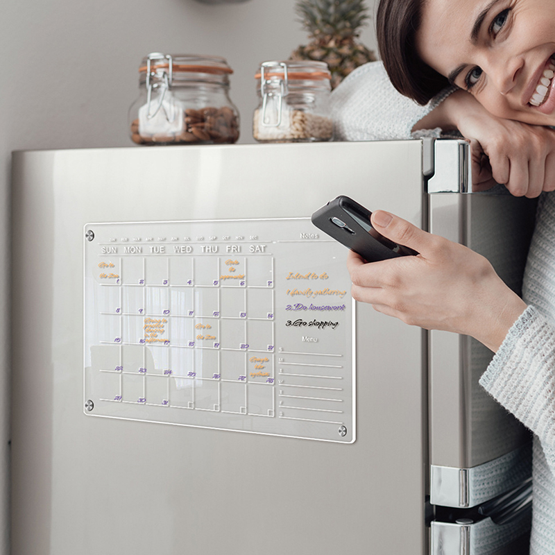 Clear Acrylic Fridge Magnet St - Meal Prep Planner recension och pris