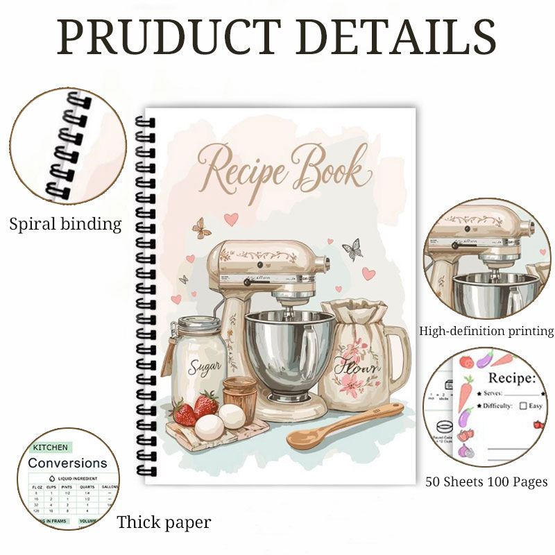Recipe Journal 100 Sheets Blan - Meal Prep Plan recension och pris