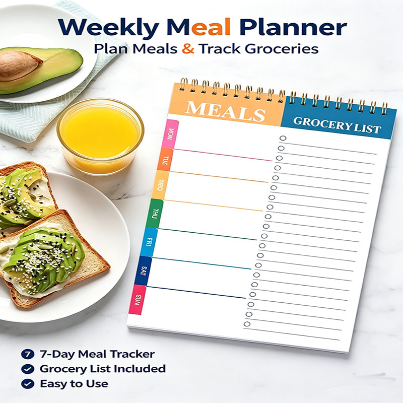 Weekly Meal Planner Notepad 5. - Meal Prep Plan recension och pris