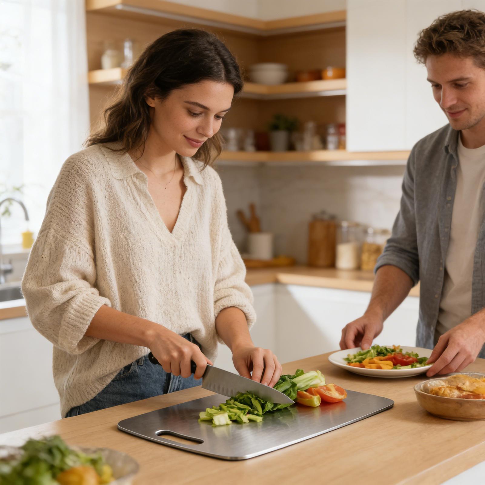 Stainless Steel Chopping Board - Meal Prep Veggie recension och pris