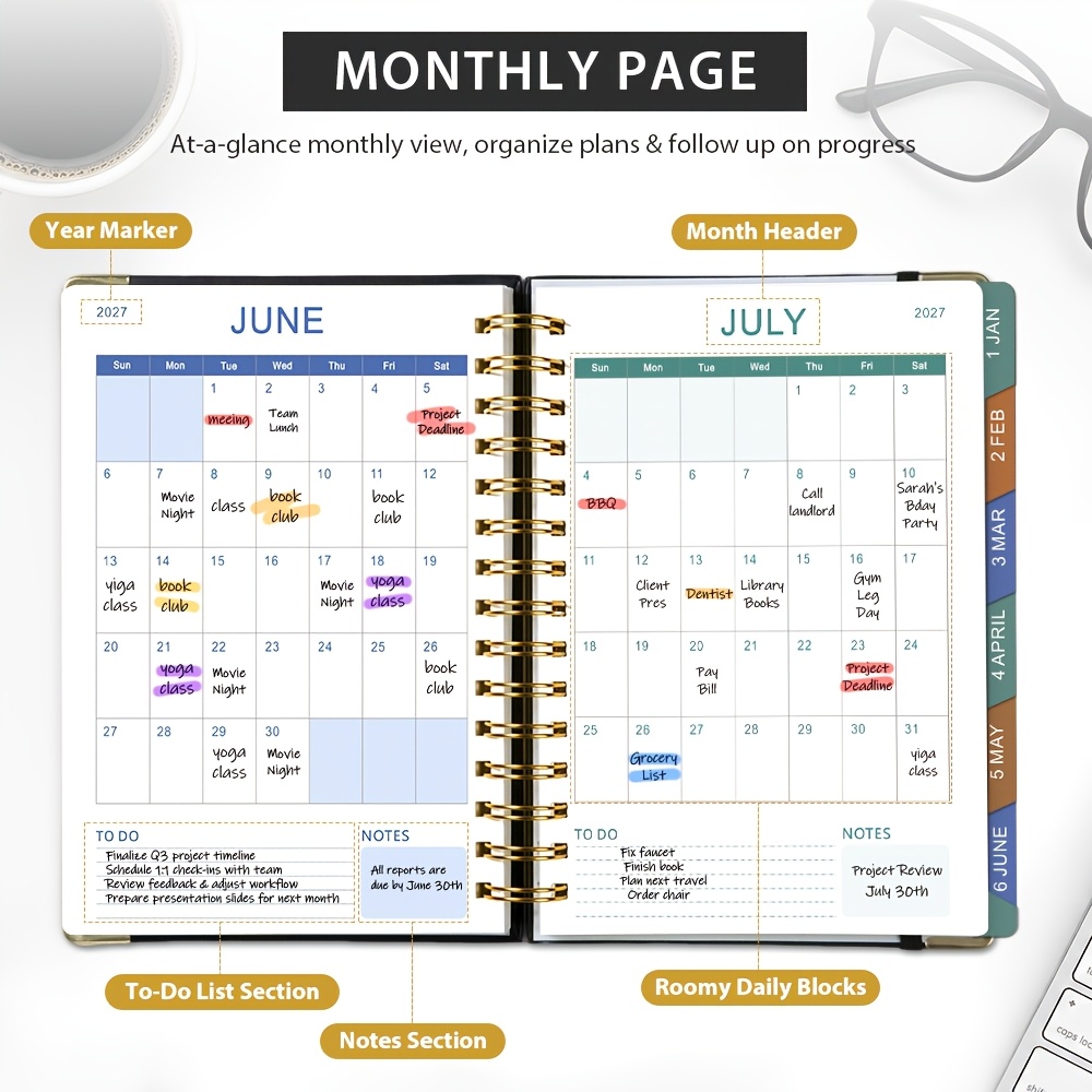 2027 Ring Binder Daily Planner - Meal Prep Planner recension och pris