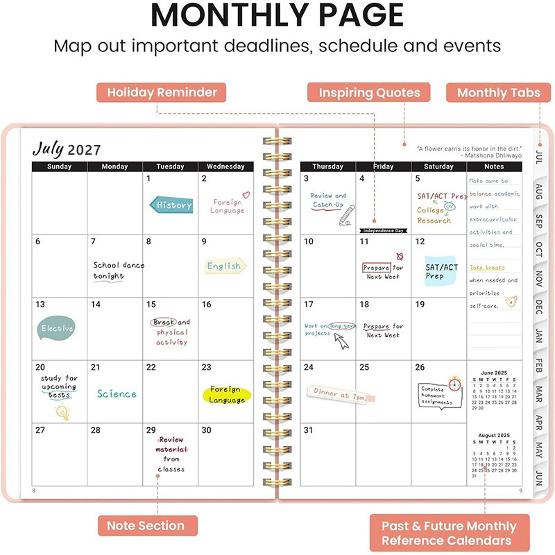 1pc 2027 Academic Planner A5 W - Meal Prep Planner recension och pris