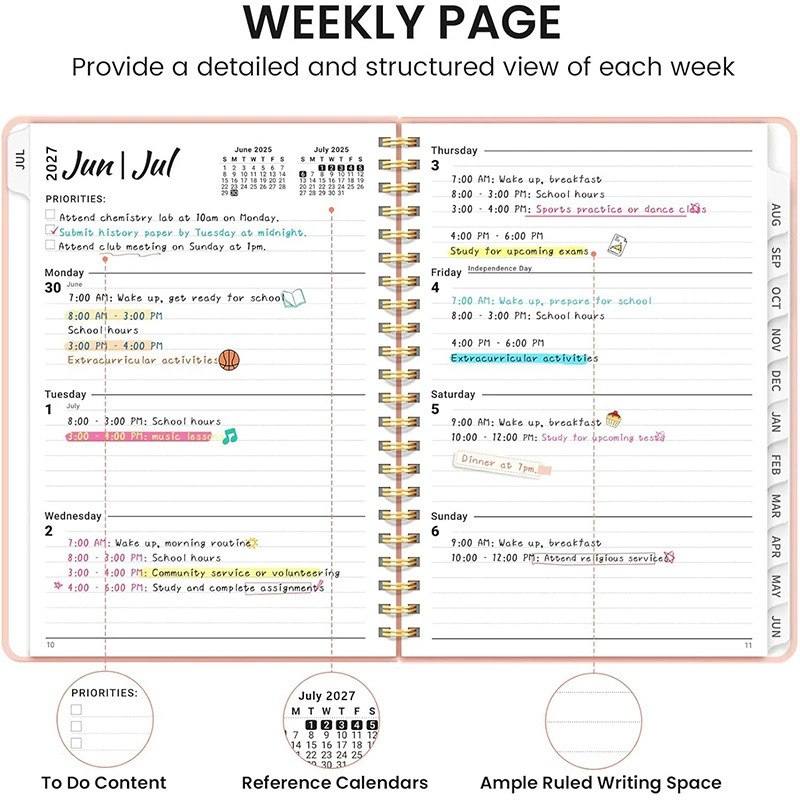 1pc 2027 Academic Planner A5 W - Meal Prep Planner recension och pris