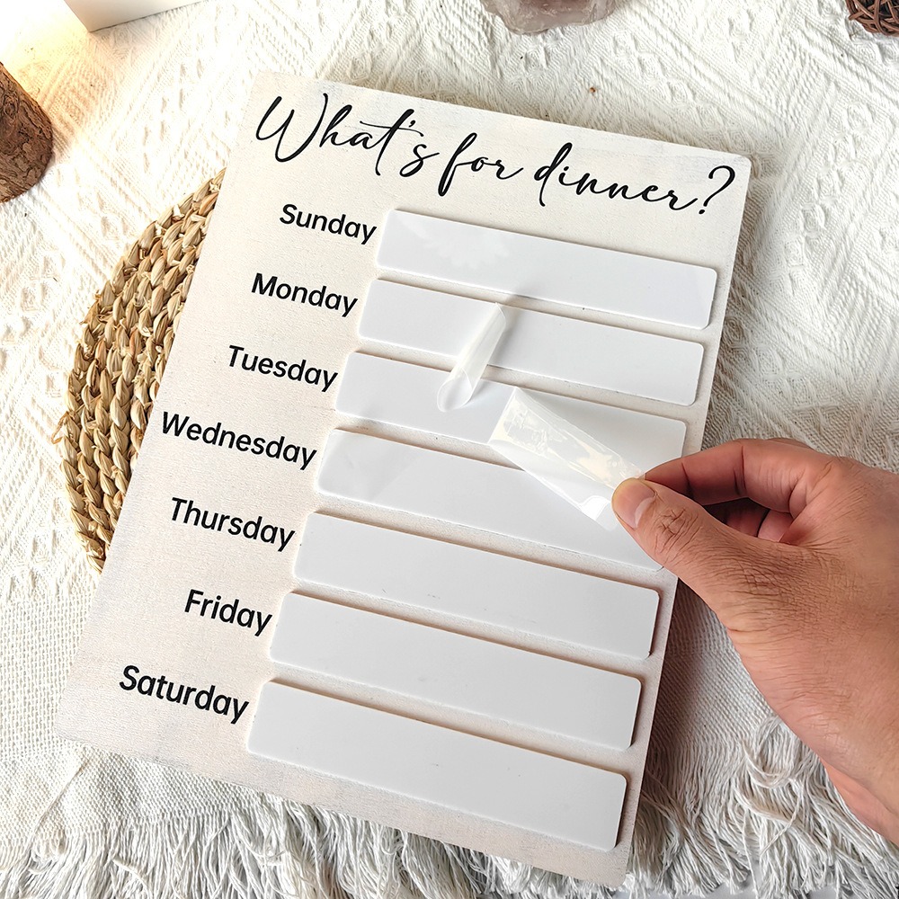 Practical Magnetic Fridge Meal - Meal Prep Plan recension och pris