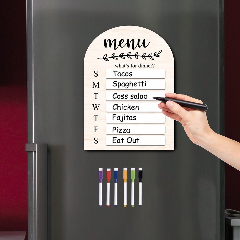 Practical Magnetic Fridge Meal - Meal Prep Plan recension och pris