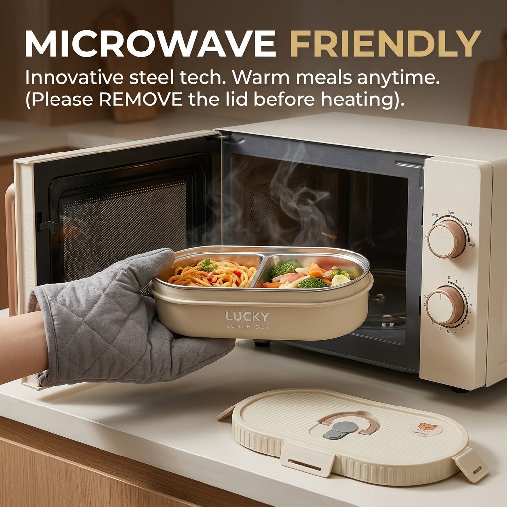 Microwavable 304 Stainless Ste - Meal Prep Plan recension och pris