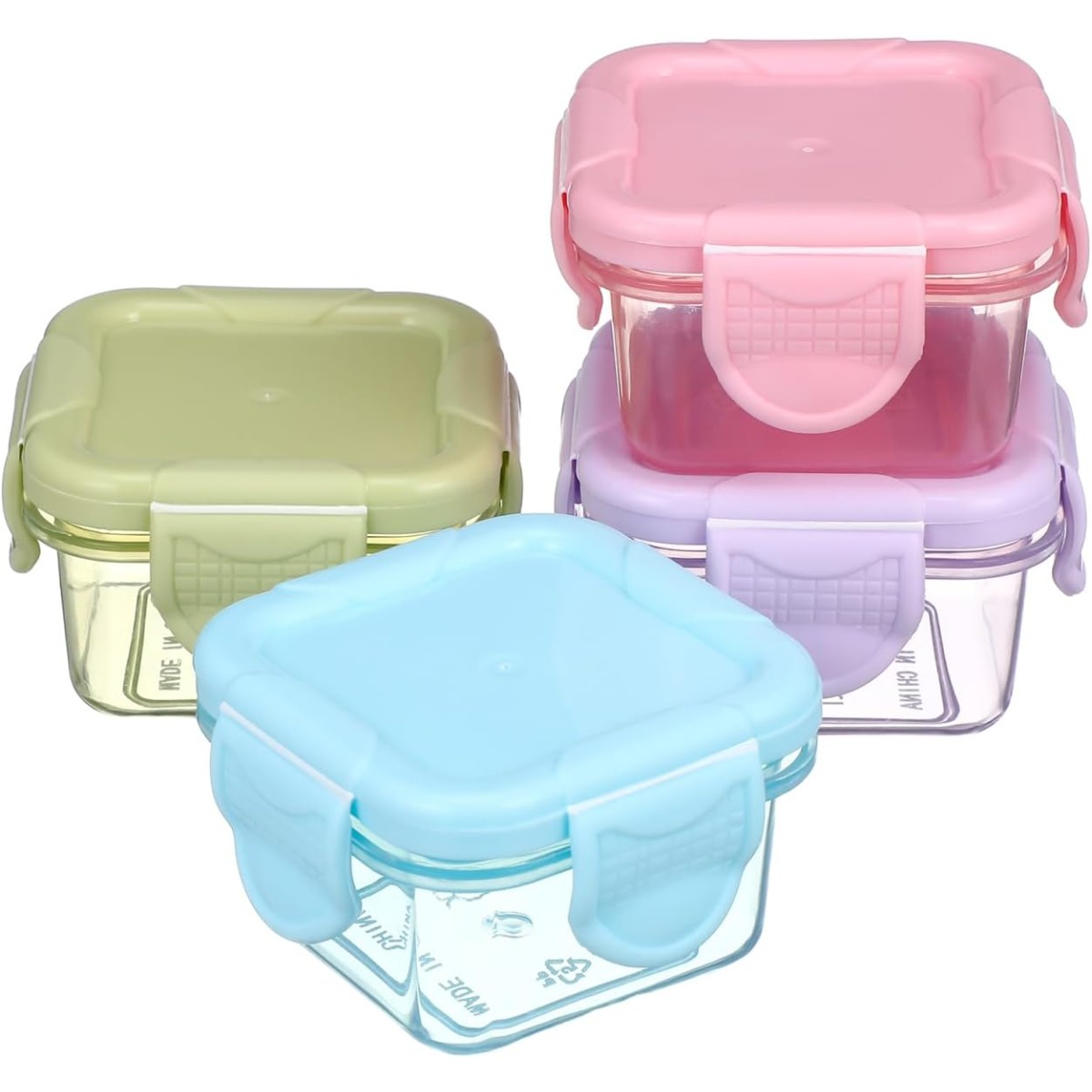 4 PCS Food Storage Containers  - Meal Prep Plan recension och pris