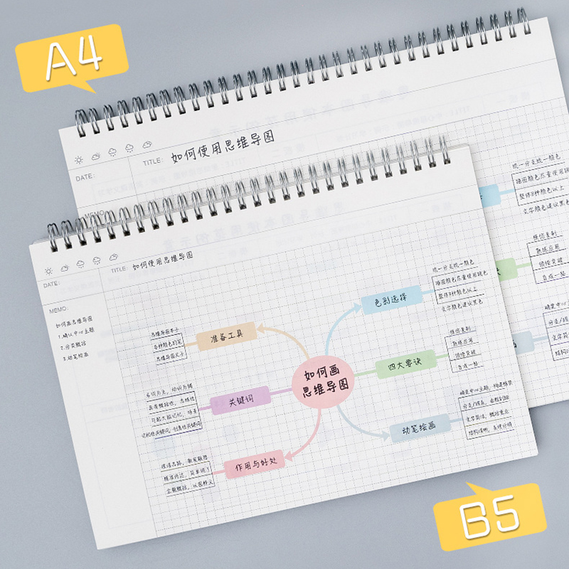 A4/B5 Mind Map Cornell Grid No - Meal Prep Planner recension och pris