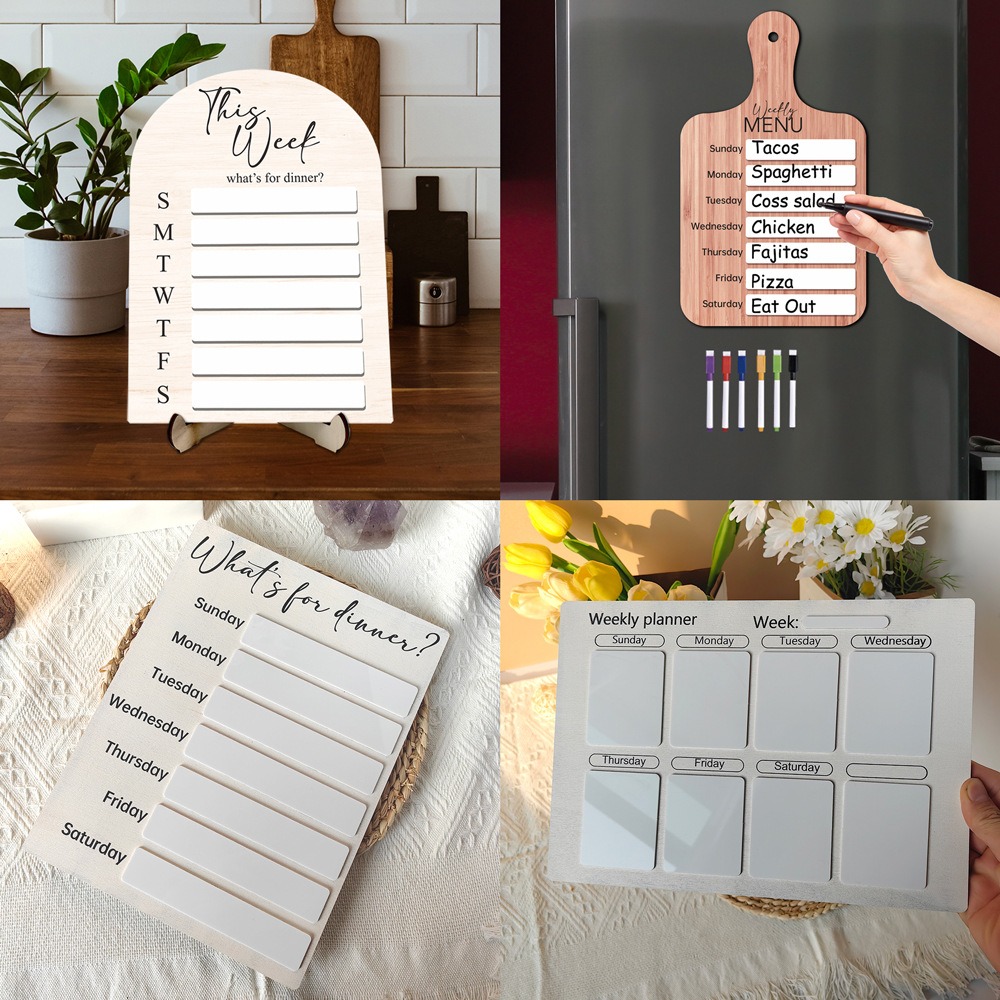 Note Board Magnetic Fridge Mea - Meal Prep Plan recension och pris