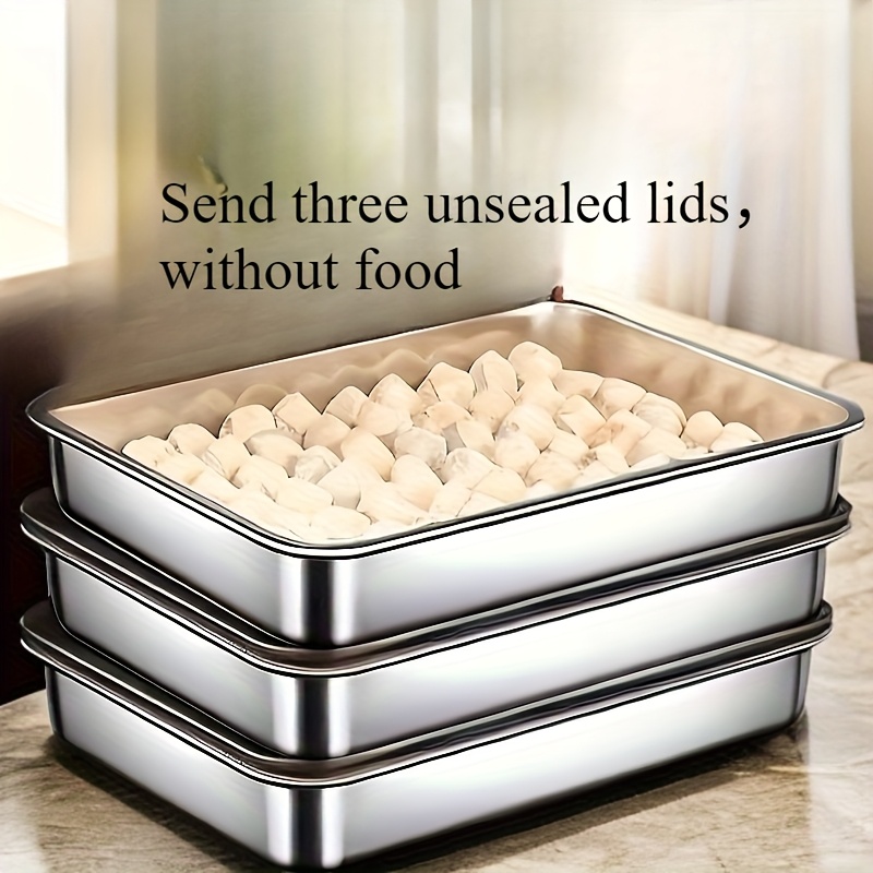 3pcs Large Stainless Steel Bak - Meal Prep Veggie recension och pris